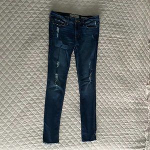 Hollister High Rise Super Skinny Distressed Jeans